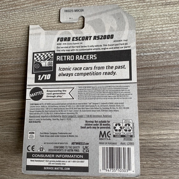 Hot Wheels Ford Escort RS2000 Car Racer HotWheels New Casting 2023 Mainline - Picture 3 of 6